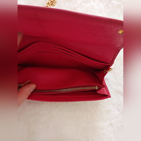 Authentic Miu Miu Pink Pebbled Leather Wallet - Picture 5 of 12